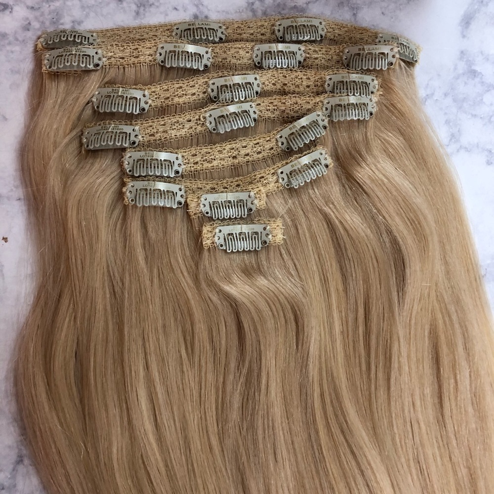 Bellami human hair extensions blonde 22”